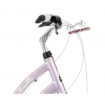 Mestský bicykel 28 Kross Bisette Hliníkový 14" Ružovo-biely